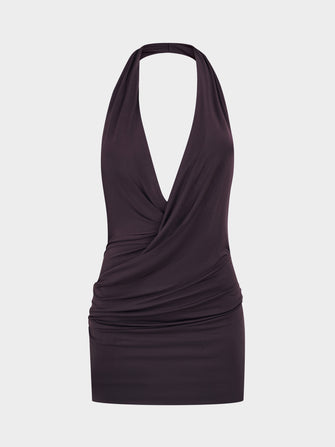 Athena Top In Dark Chocolate